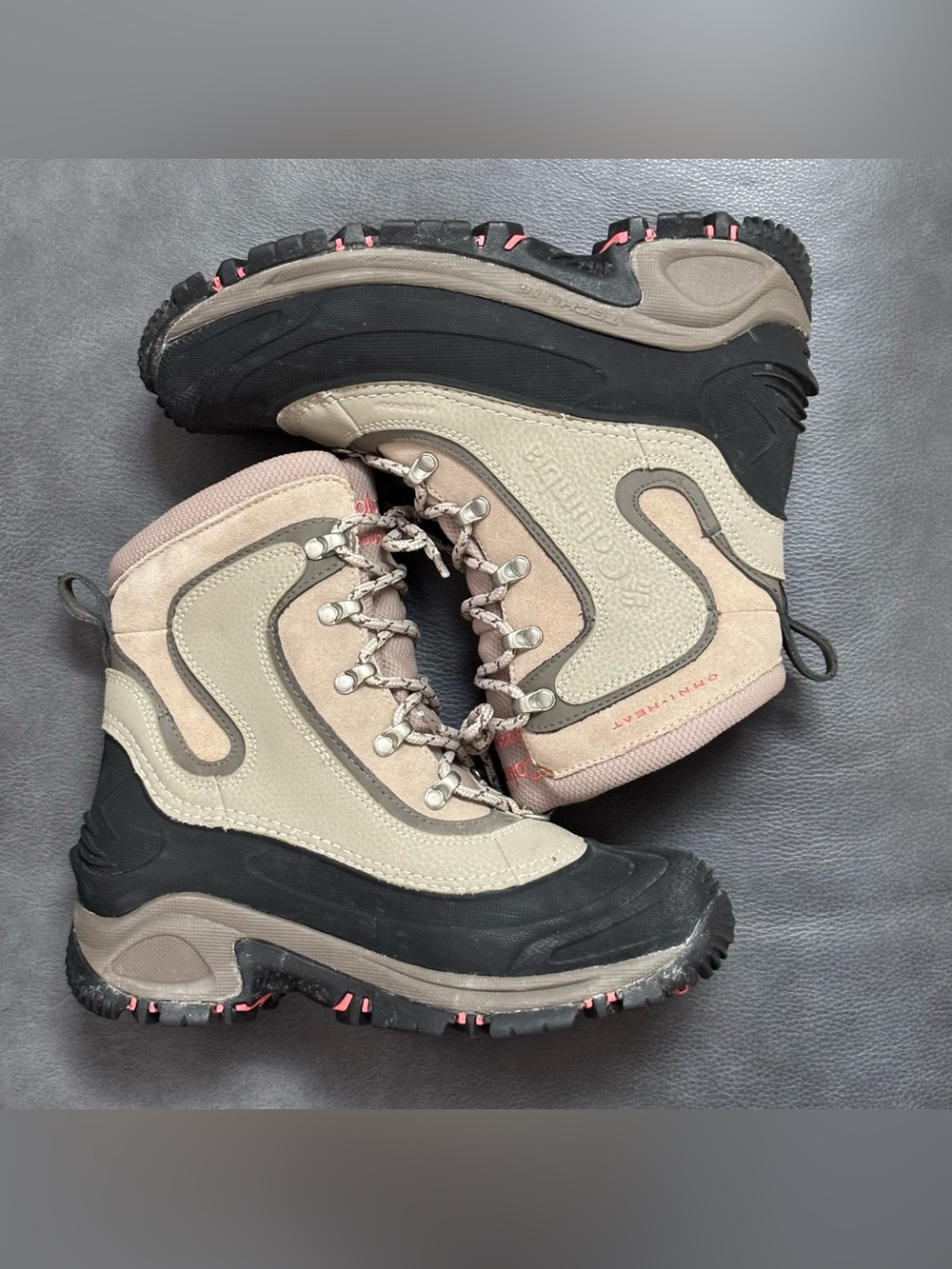 Columbia Bugaboot Omni-Heat Insulated Lace-Up Snow Boots Womens 7.5 BL1469